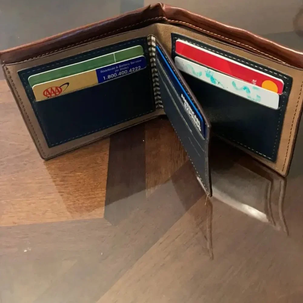 Retro Men's PU Leather Wallet - Perfect for Money and Credit Cards - Coffee